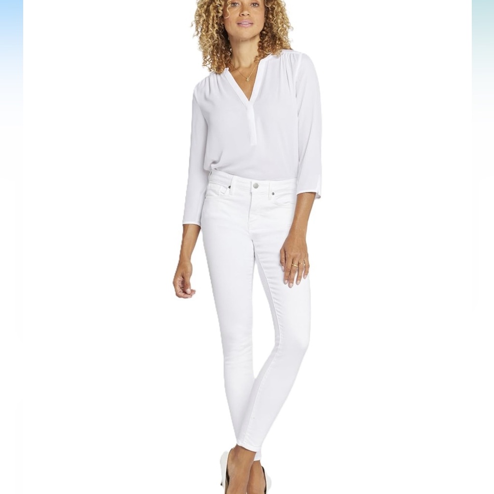 NYDJ White Ami Skinny Jeans